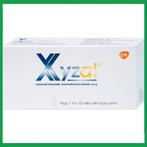 Thuốc Xyzal 5mg GSK trị viêm mũi dị ứng theo mùa (1 vỉ x 10 viên)