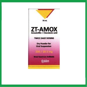 Bột pha hỗn dịch uống ZT-Amox 200/28.5mg Bilim điều trị các chứng nhiễm khuẩn (70ml)