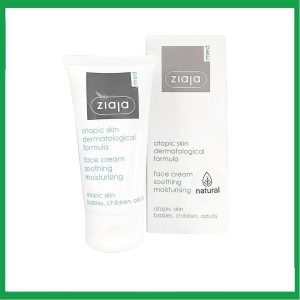 Kem dưỡng da mặt Ziaja Med Atopic Skin Dermatological Formula Face Cream giúp dưỡng ẩm và làm mềm da, giảm khô da (50ml)
