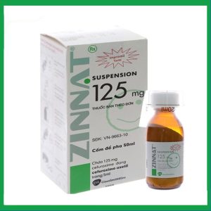 Cốm pha Zinnat Suspension 125mg điều trị các chứng nhiễm khuẩn (50ml)