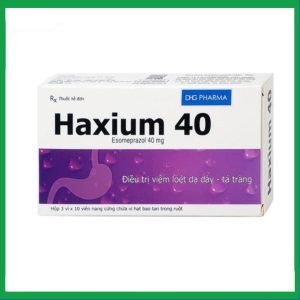 Thuốc Haxium 40 hỗ trợ phòng và điều trị loét dạ dày - tá tràng (3 vỉ x 10 viên)
