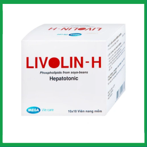 Viên nang mềm Livolin-H 300mg cải thiện bệnh gan, chán ăn, đau hạ sườn phải (10 vỉ x 10 viên)