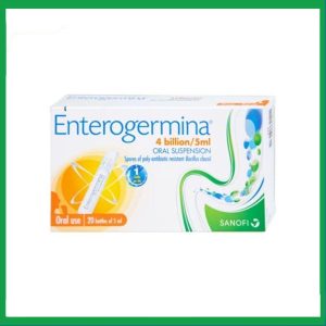 Men vi sinh Enterogermina 4 tỷ/5ml trị rối loạn tiêu hóa cấp và mạn tính (2 vỉ x 10 ống)