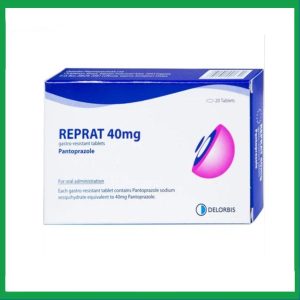 Thuốc Reprat 40mg Delorbis điều trị trào ngược dạ dày, thực quản (2 vỉ x 10 viên)