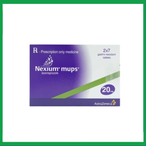 Viên nén Nexium Mups 20mg điều trị trào ngược dạ dày - thực quản, loét dạ dày (2 vỉ x 7 viên)