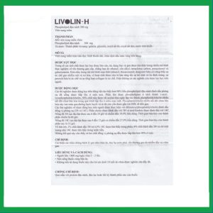 Nhà Thuốc Đa Phúc - Viên nang mềm Livolin-H 300mg cải thiện bệnh gan, chán ăn, đau hạ sườn phải (10 vỉ x 10 viên) 1 Nhà Thuốc Đa Phúc - a2 3 3