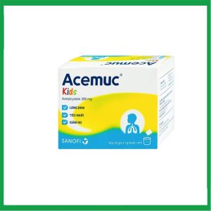 Thuốc cốm Acemuc Kids 200mg ( Hộp 30 gói)