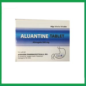 Thuốc Aluantine Tablet Aprogen điều trị viêm dạ dày, tăng tiết acid dạ dày (10 vỉ x 10 viên)