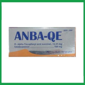 Thuốc Anba-QE Phương Đông điều trị thiểu năng tuần hoàn, thiếu máu cơ tim, tăng huyết áp động mạch (3 vỉ x 10 viên)