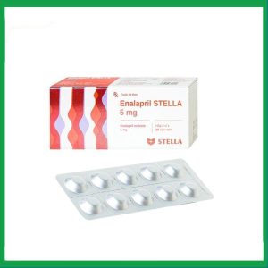 Thuốc Enalapril 5mg điều trị tăng huyết áp, suy tim sung huyết (3 vỉ x 10 viên)