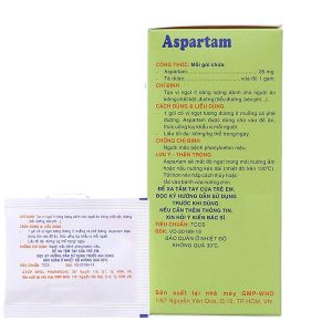 Nhà Thuốc Đa Phúc - Bột Aspartam cho người tiểu đường hộp 50 gói x 1g 1 Nhà Thuốc Đa Phúc - aspartam pharmedic 2