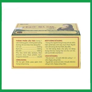 Nhà Thuốc Đa Phúc - Viên uống Bạch Địa Căn Hose Hoa Sen dùng cho người cảm sốt nóng cần hạ nhiệt, đau đầu (10 vỉ x 10 viên) 1 Nhà Thuốc Đa Phúc - bach dia can 1