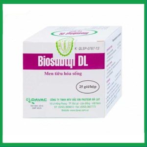 Men tiêu hoá sống Biosubtyl DL Davac điều trị tiêu chảy, viêm đại tràng, rối loạn tiêu hoá (25 gói)