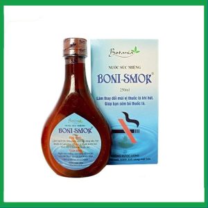 Nước súc miệng Boni-Smok làm thay đổi mùi vị thuốc lá khi hút, giúp bạn sớm bỏ thuốc lá (chai 250ml)
