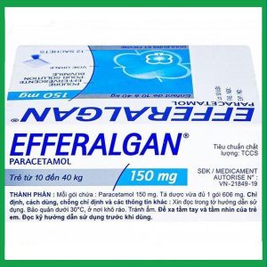 Nhà Thuốc Đa Phúc - Bột sủi Efferalgan 150mg giảm đau hạ sốt (hộp 12 gói) 2 Nhà Thuốc Đa Phúc - bot sui efferalgan 150mg 2