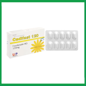 Thuốc Cadifast 120 US Pharma điều trị mày đay mạn tính vô căn, giảm viêm mũi dị ứng (3 vỉ x 10 viên)