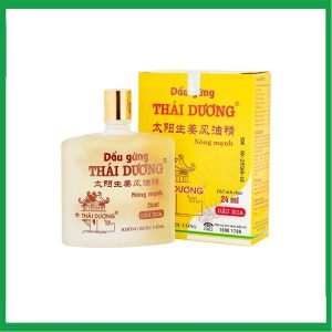 Dầu gừng Thái Dương điều trị đau đầu, đau lưng, đau dây thần kinh vai gáy (24ml)