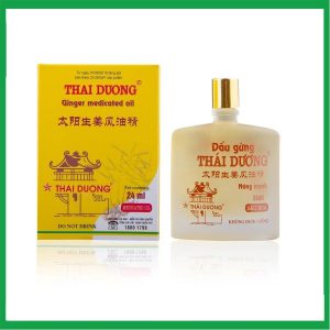 Dầu gừng Thái Dương chai dầu xoa 24ml