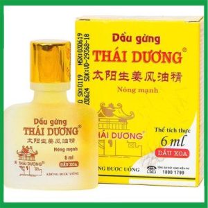 Dầu gừng Thái Dương 6ml - Giảm đau, thông kinh, hoạt lạc