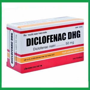 Diclofenac 50mg trị viêm, đau cơ xương khớp (10 vỉ x 10 viên)