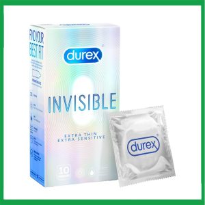 Durex Invisible 10 cái Extra Thin Extra Sensitive