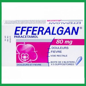 Nhà Thuốc Đa Phúc - Viên đặt Efferalgan 80mg hạ sốt giảm đau cho trẻ 1 Nhà Thuốc Đa Phúc - efferalgan 80mg 1