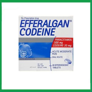 Viên sủi Efferalgan Codeine giảm đau cấp tính mức độ trung bình (10 vỉ x 4 viên)