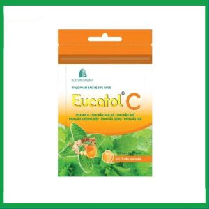Kẹo ngậm EUCATOL C trị ho, làm ấm họng (gói 15 viên)