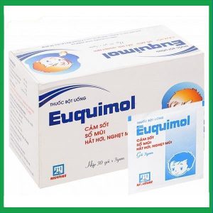 Thuốc bột Euquimol Nadyphar điều trị cảm sốt, hắt hơi, nghẹt mũi