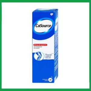 Viên sủi CalSource 500mg GSK phòng ngừa và điều trị thiếu canxi (20 viên)