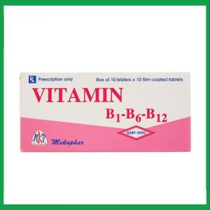Thuốc Vitamin B1 - B6 - B12 Mekophar điều trị thiếu hụt Vitamin nhóm B (10 vỉ x 10 viên)