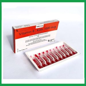 Thuốc Vitamin B12 Kabi 1000mcg điều trị thiếu vitamin B12 (100 ống X 1ml)