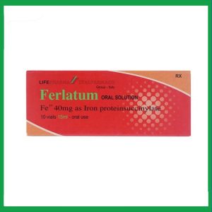 Dung dịch Ferlatum Italfarmaco điều trị thiếu sắt (10 chai x 15ml)