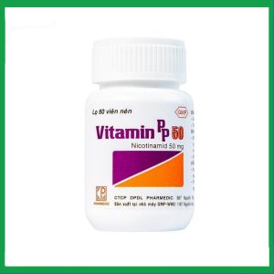 Thuốc Vitamin PP 50mg Pharmedic phòng ngừa và điều trị bệnh pellagra (60 viên)