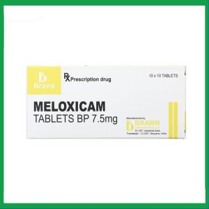 Thuốc Meloxicam Tablets BP 7.5mg B.Brawn giảm viêm xương khớp (10 vỉ x 10 viên)