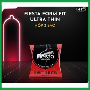 Bao cao su Fiesta Form Fit 3 cái ôm sát, siêu mỏng