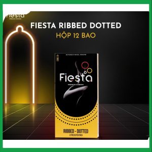 Bao cao su Fiesta Ribbed Dotted gân, gai, bo đầu 12 cái