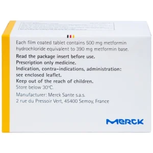 Nhà Thuốc Đa Phúc - Thuốc Glucophage 500mg Merck điều trị đái tháo đường type 2 (5 vỉ x 10 viên) 1 Nhà Thuốc Đa Phúc - glucophage 500 1