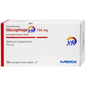 Thuốc Glucophage XR 750mg Merck điều trị tiểu đường type 2 (2 vỉ x 15 viên)