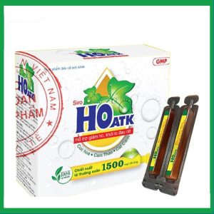 HO ATK, hỗ trợ giảm đau rát họng, hỗ trợ bổ phế (Hộp 20 ống x 10ml)