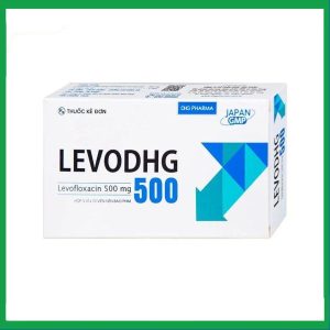 Thuốc LevoDHG 500 điều trị các chứng nhiễm khuẩn, viêm phổi, viêm tiền liệt tuyến (3 vỉ x 10 viên)