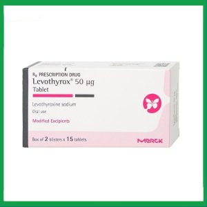 Thuốc Levothyrox 50µg Merck điều trị bướu giáp, suy giáp, ung thư giáp (Hộp 2 vỉ x 15 viên)