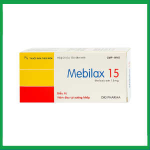 Thuốc Mebilax 15 DHG điều trị viêm đau cơ xương khớp (2 vỉ x 10 viên)