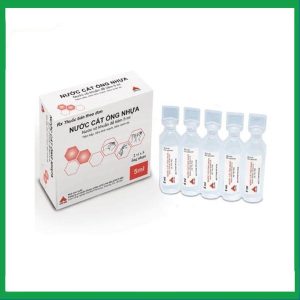 Nước cất ống nhựa 5ml CPC1HN dùng để tiêm bắp, tiêm tĩnh mạch, tiêm dưới da (10 vỉ x 5 ống)