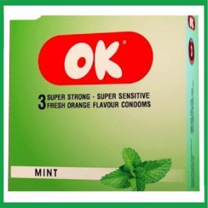 Bao cao su OK hương bạc hà đàn hồi tốt, dai bền
