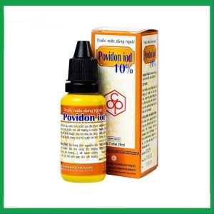 Thuốc nước dùng ngoài Povidon Iod 10% sát khuẩn vết thương ô nhiễm và da (20ml)