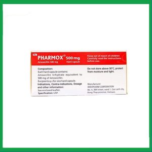 Nhà Thuốc Đa Phúc - Viên nang cứng Pharmox 500mg điều trị các trường hợp nhiễm khuẩn (10 vỉ x 10 viên) 3 Nhà Thuốc Đa Phúc - p4 1