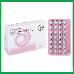 Thuốc Progynova 2mg Bayer điều trị chứng thiếu estrogen (1 vỉ x 28 viên)