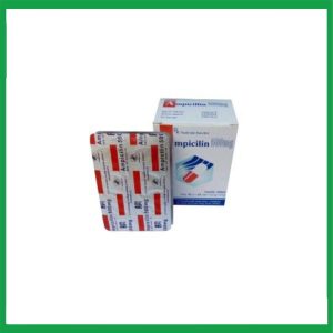 Thuốc Ampicillin 500mg Pharbaco ( hộp 10 vỉ x 10 viên)