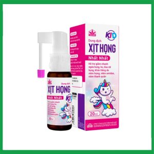 Dung dịch xịt họng Nhất Nhất Kid giảm ngứa họng, ho, viêm họng cho trẻ em từ 1 tuổi (Chai 20ml)